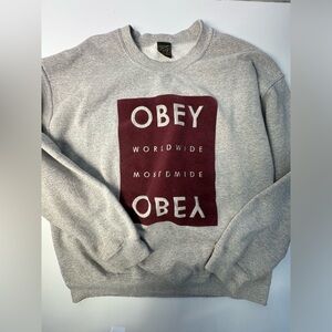 Gray Obey Crewneck